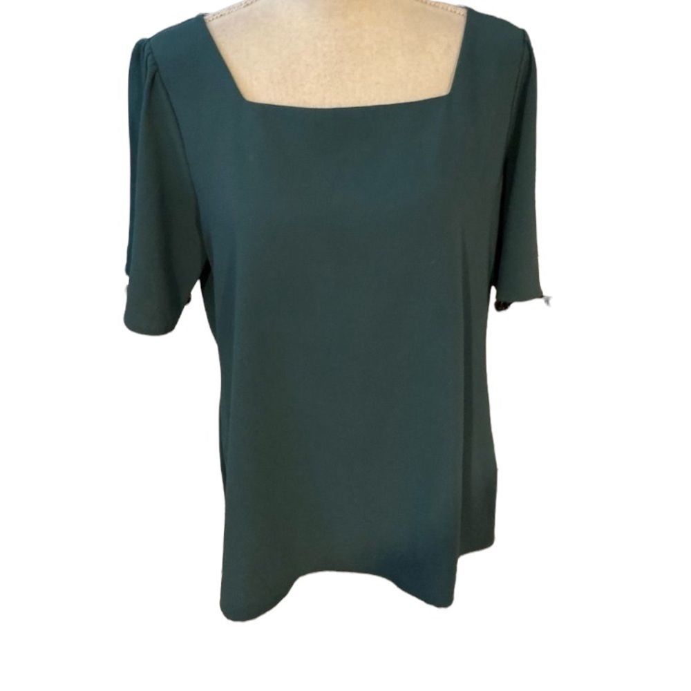Ann Taylor Dark Green Blouse